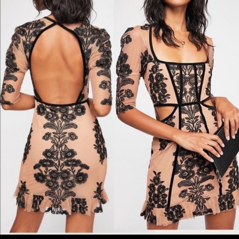 For Love and Lemons Temecula Fall Mini Dress S